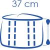 Hoogte 37 cm